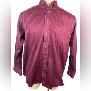 Ariat Long Sleeve Button Up Burgundy Western Shirt Men’s XL